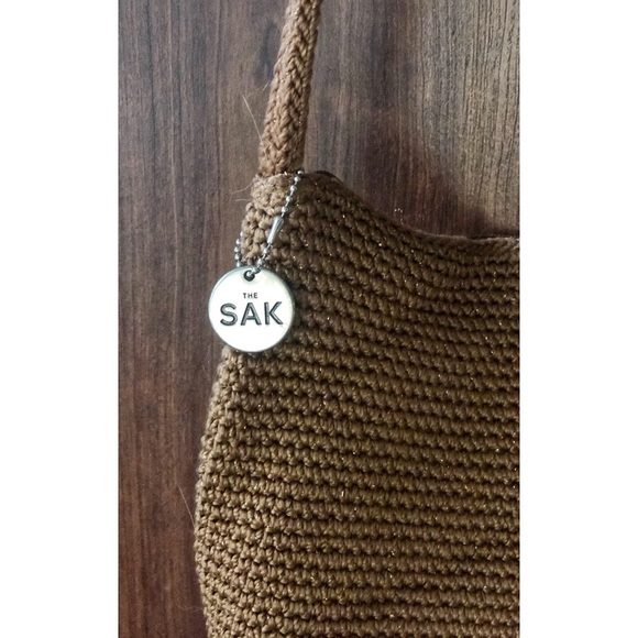 The Sak Rust Colored Woven Shoulder Bag - Picture 2 of 4